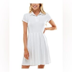 White Pleated Dress